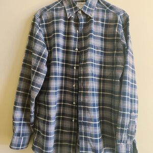 L.L. Bean Men's Blue Plaid Shirt
